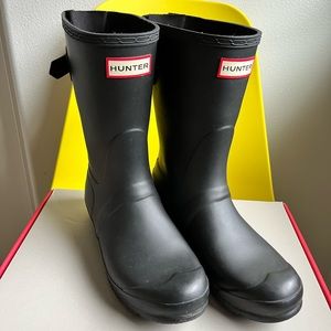 Hunter original short back adjustable rain boots